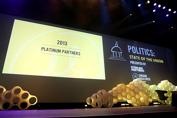 Stage @ The Cadilac Palace Theater Chicago before the Politics Talk CIW2013